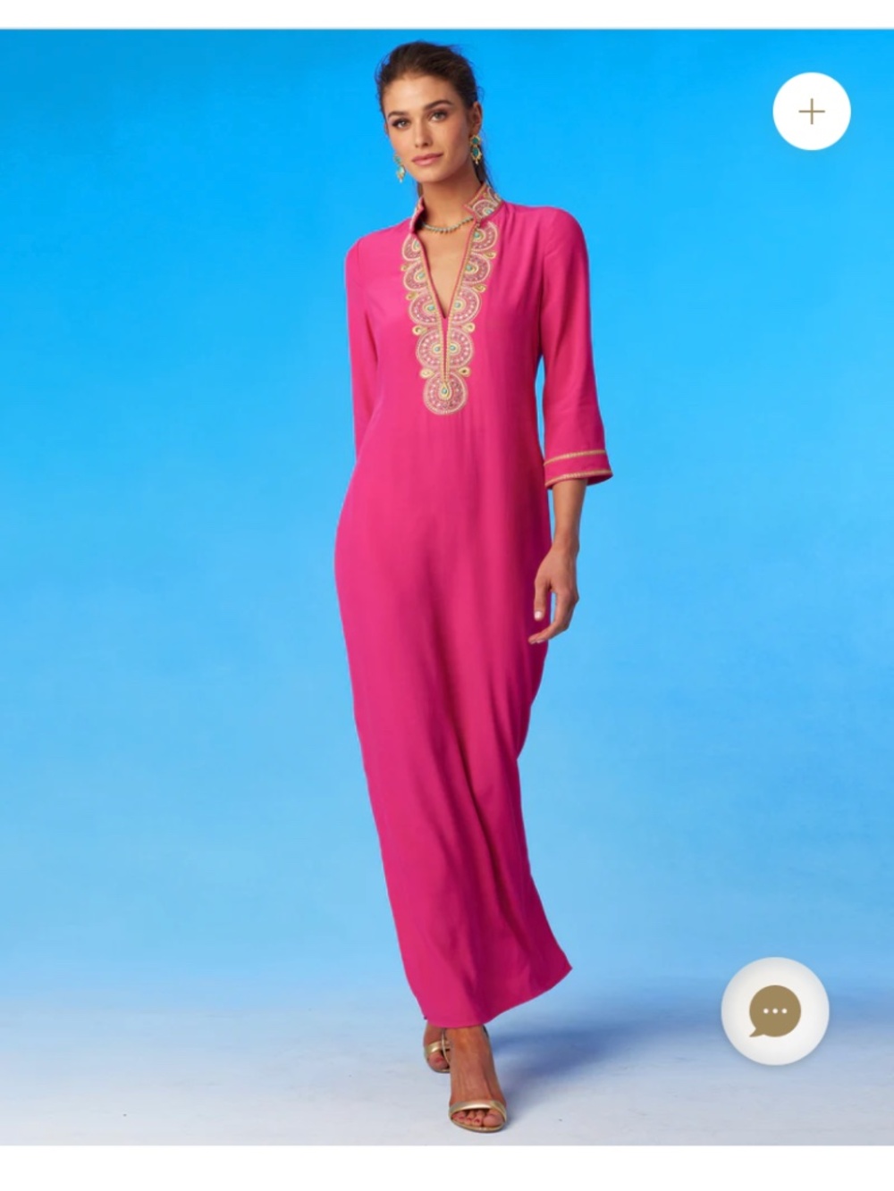 Nicoblu Noor Tunic Dress in hot pink
